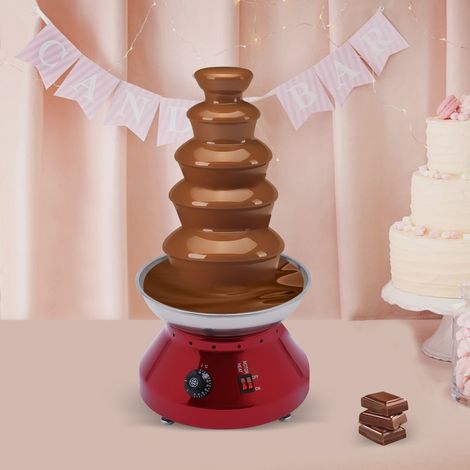 Fontaine à chocolat Fondue à chocolat Fontaine à chocolat 230 Watt Rouge (1/5)