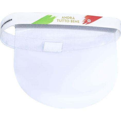 Écran de protection facial réglable 24x29 cm anti-éclaboussures en PVC