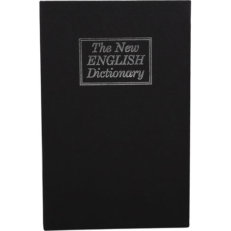 1 Pièce Coffre-Fort Secret Livre Sécurisé pour Argent Bijoux Cachette (Noir)