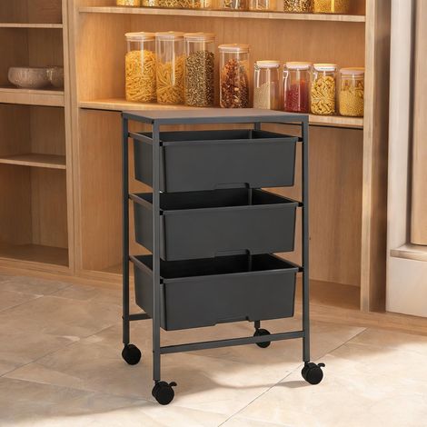Armoire de rangement en acier plastique 40,8 x 33,5 x 60,5 cm (1/5)