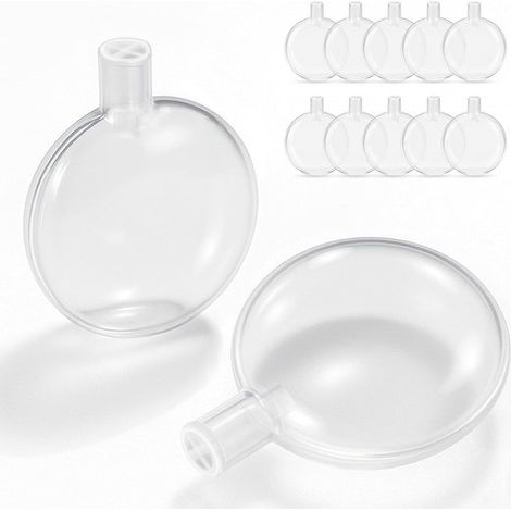 Kit de réparation pour jouets pour chiens - 12 éléments couineurs plats (40 mm) - pour fabriquer ou remplacer des jouets couineurs - argent (1/5)