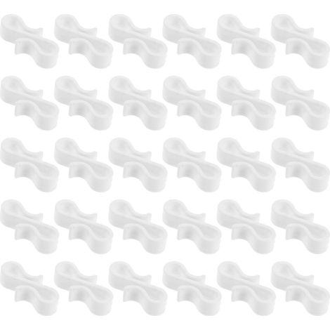 30 Pièces Crochet de Fixation S pour Éclairage de Gouttière (1/4)