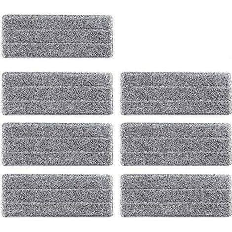 CSPARKV 7Pcs Housse de Nettoyage de Rechange, Vadrouille de Nettoyage pour Balai, Housse de rechange en microfibre pour le bureau à domicile bois franc, marbre, tuiles (1/5)