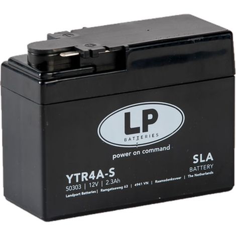 Batería para motocicleta Landport SLA YTR4A-S 12V 2.3Ah 113x48x85mm Nueva