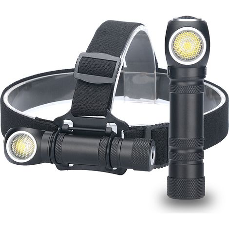 Tête torche & torche LED 2-en-1 H5 : Puissance P50, recharge magnétique, 3 modes, IPX5 étanche, batterie 18650, portable pour camping, randonnée (1/5)