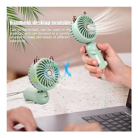 Tragbarer Ventilator, Mini-USB-Ventilatoren, tragbarer Ventilator mit wiederaufladbarem Akku (1/5)
