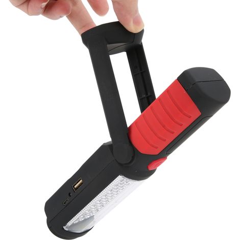 Wiederaufladbare, tragbare LED-Taschenlampe per USB, ideal für Werkstatt, Camping und Wandern.