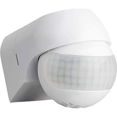 Rilevatore di movimento a infrarossi Aiperq 1x - per uso interno ed esterno, portata fino a 12 m, rotazione e inclinazione a 180°, resistente all'acqua IP44, bianco (1/4)