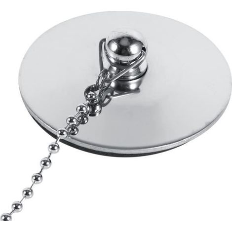 Crépine d'évier en chrome, bouchon de baignoire, bouchon d'évier en métal massif universel, pour cuisine à domicile pour salle