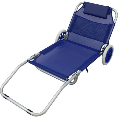spiaggina prendisole pieghevole colore casuale cm 145 x 52 x 62 h