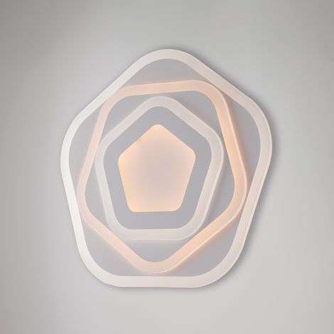 Plafoniera Moderna Sarah Led Integrato 3000+4500 K Metallo Bianco (1/4)