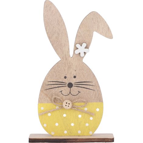 lapin en bois mignon style nordique décoration de bureau (1/5)