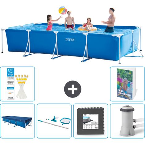 Rechteckiger Frame Pool - 450x220x84 cm - 7-teilig S163