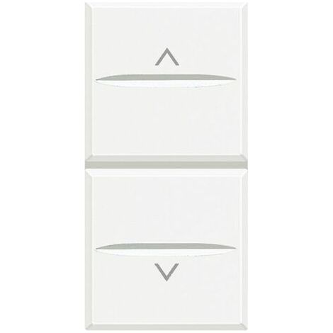 Doble Pulsador interbloqueado Bticino Axolute Blanco HD4037 (1/2)