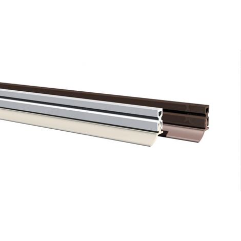 Profil d'encadrement de porte en PVC avec l�vre PVC souple type PTS - X coloris blanc (1/5)