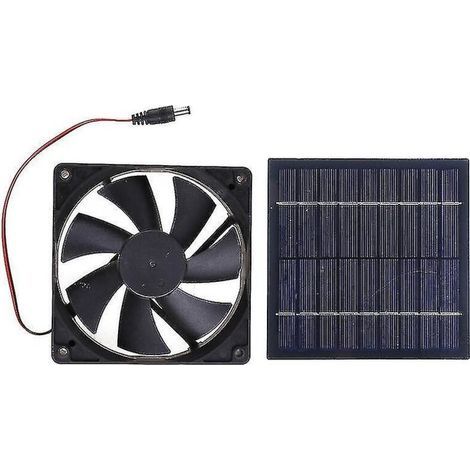 20-W-Solar-Abluftventilator – Mini-Ventilador con panel solar – IP65 wasserdicht für raue Außenumgebungen (1/3)