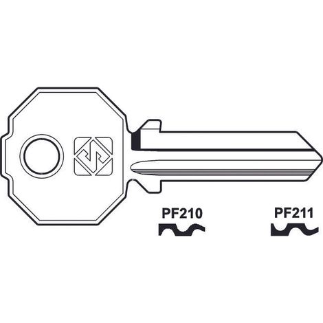 Chiavi per cilindri prefer 5 spine grandi - pf210 dx
