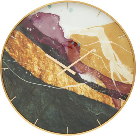 Horloge Murale en Verre "Mity" 80cm Multicolore (1/5)