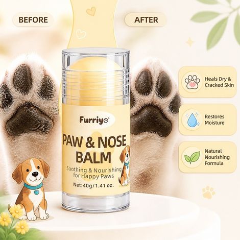 Crème nettoyante pour pattes d'animaux, dissolvant pour les pattes de chats et de chiens, agent nettoyant et revitalisant, soin et nettoyage des coussinets -- Crème pour pattes et truffe d'animaux FU (1/4)