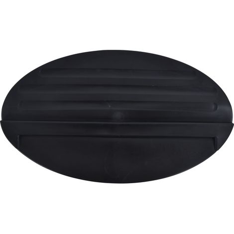 Tapis de butée d'échelle en caoutchouc noir, stabilisateur léger et sûr pour échelle extensible, protection des sols intérieurs et extérieurs (1/5)