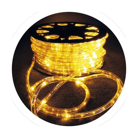 Rollo 48M tubo LED flexible Amarillo