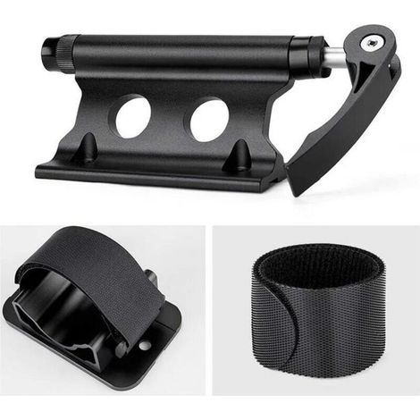 Support de montage de fourche de vélo, support de montage de fourche de vélo en alliage d'aluminium avec tige à dégagement rapide, porte-bagages à clip fixe pour fourche avant de vélo pour camions et (1/5)