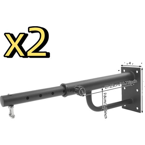 Soporte para saco de boxeo, acero al carbono de alta resistencia, soporte ajustable, 2 unidades. (1/2)
