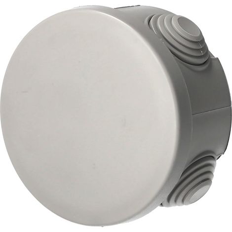 Boîte de dérivation étanche en saillie avec presse-étoupes, fermeture à clic 80×45 mm IP55, gris EDO TECHNIC (1/5)