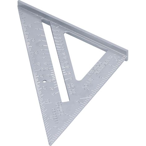 Équerre de menuisier 7 pouces en aluminium, 45°-90°, outil de mesure robuste pour bricolage et travaux manuels (1/5)