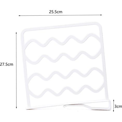 (Blanc - Petit) Organisateur de placard/penderie, étagère de rangement murale réglable, étagère de cuisine, étagères décoratives pour placard, support d'armoire (1/4)