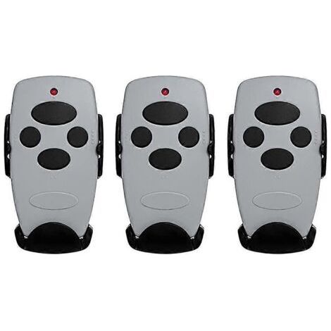 Lot de 3 télécommandes DOORHAN pour portail de garage 433 MHz, compatibles avec les émetteurs DOORHAN 2PRO et 4PRO. Porte-clés DOORHAN pour barrière.