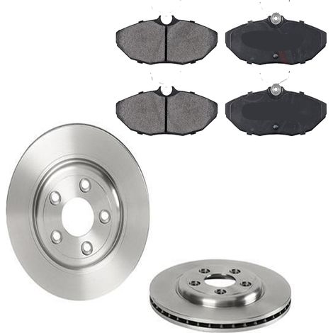KIT FRENI POSTERIORI compatibile con JAGUAR XJ (X350,X358) - DISCHI + PASTIGLIE OEM: FDB1486, FDB1416, FDB1713, FDB1766 / 17078 , 18090 /SOSTITUZIONE DIRETTA/BASSA POLVERE/SILENZIOSO (1/5)