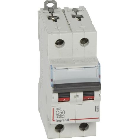 Disjoncteur Automatique Industriel 2P 20-63A 10kA Courbe LEGRAND DX³ 50 A