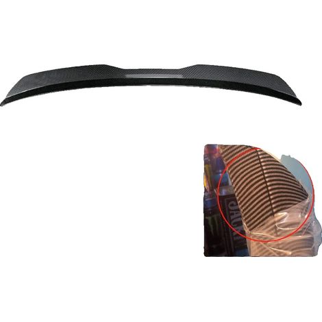 Spoiler, material ABS, compatibilidad universal para sedanes, textura de fibra de carbono. (1/2)