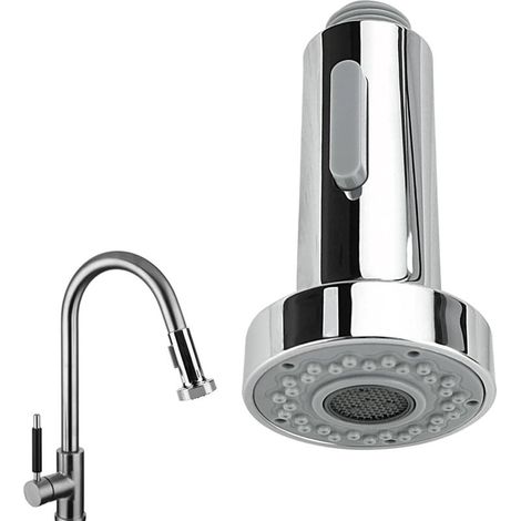 Tête de pulvérisation de robinet de cuisine, pièce de rechange, accessoire de pulvérisation de robinet, pour évier de cuisine, tête de pulvérisation de robinet extractible à 2 fonctions, 1/2 pouce (1/5)
