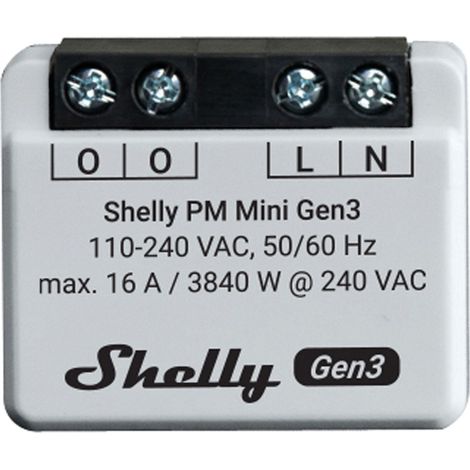 SHELLY WLAN-Leistungsmesser Plus PM Mini Gen.3, weiß (1/5)