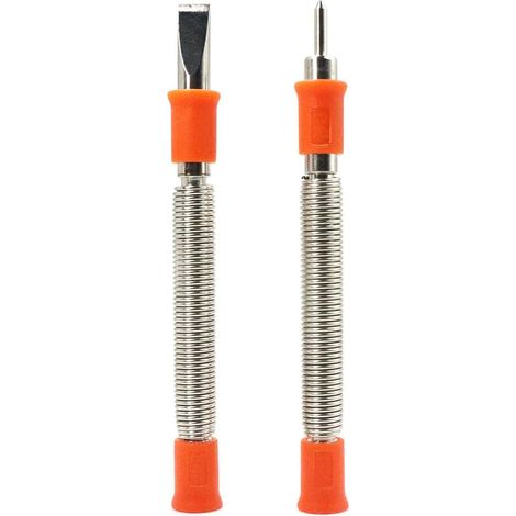 Ensemble d'outils sans marteau 2 pièces : burin à froid de 5/16" et poinçon central de 1/8", à ressort pour retirer les rivets (métal/bois) (1/5)