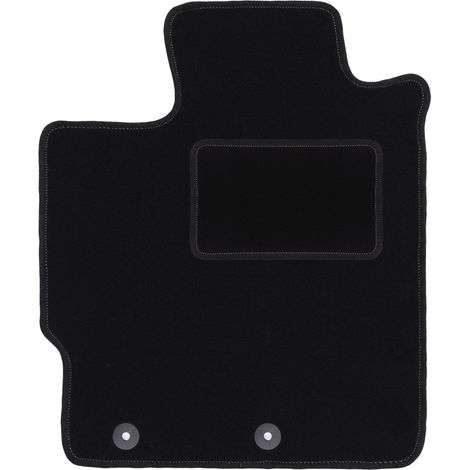 Tapis conducteur noir pour Toyota Yaris III essence (2011-2019) – Doublure en polypropylène – Ajustement précis pour confort de conduite