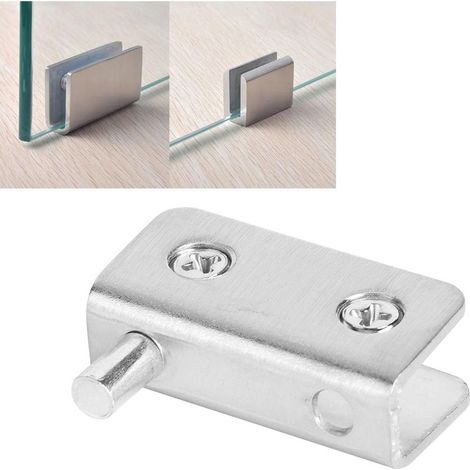 Lot de 10 Supports de Fixation pour Verre en Acier Inoxydable, Accessoires Quincaillerie Maison (1/4)