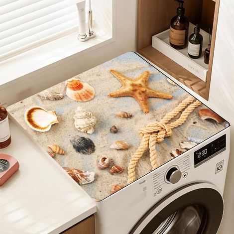1 Housse De Machine,Tapis Antidérapant 60x60 Cm,Protection Pour Lave-Linge,Sèche-Linge,Cuisine,Salle De Bain