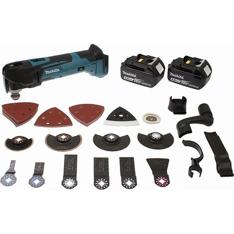 Utensile multifunzione MAKITA 18V 4,0 Ah - 2 batterie 4,0 Ah caricabatterie - DTM51RMJX3 (1/2)