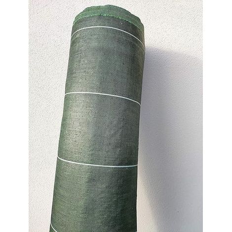Toile de paillage tissée 130g/m2 – Largeur 4,15m – Longueur 20m – Résistante aux UV – Écologique et anti-mauvaises herbes (1/4)