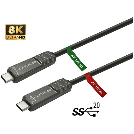Vivolink PROUSBCMM12.5OP USB-C 3.2 Gen 2 Kabel 12,5 m Schwarz (1/2)