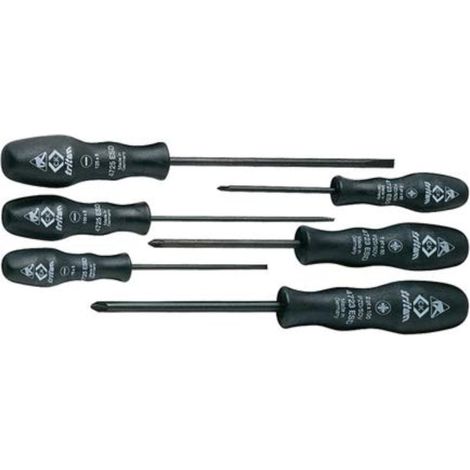 Jeu de 6 tournevis fente/PZD ESD (1/3)