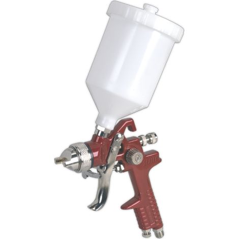 Sealey Spray Gun Air HVLP Gravity Fed Paint Lacquer Primer 1.3mm Set Up HVLP741 (1/2)