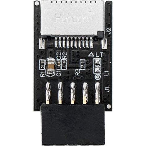 Adaptateur d'interface USB Type-e pour carte mère, rallonge USB 2.0 femelle 9 broches (1/4)