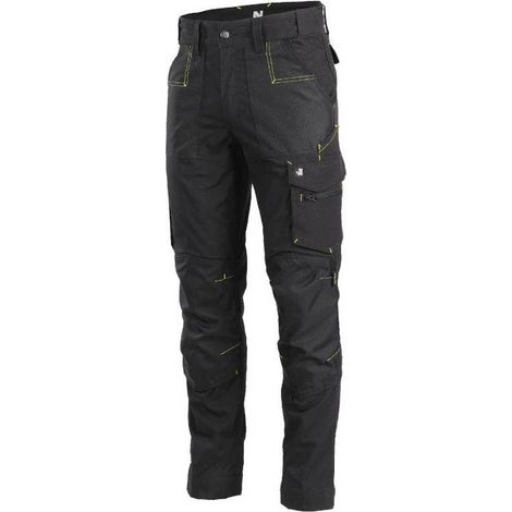 Pantalon de Travail Bill - Taille 40 - Noir - Résistant et Confortable - D-Work