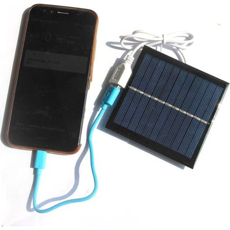 Ein 1W, 5,5V Solarpanel-Ladegerät kann Batterien mit einer Spannung von 3,7V bis 5V laden. (1/5)