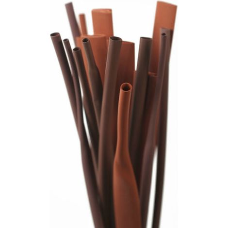 Tube Thermorétractable Rc 19,0/9,5 - Brun - 19,0 Mm - Protection Des Câbles - Isolation Électrique (1/2)
