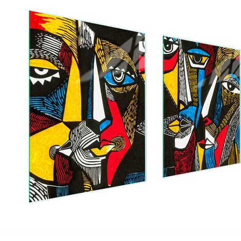 GLAS-SCHUTZPLATTE FÜR HERD 85x52 POP ART. (1/5)